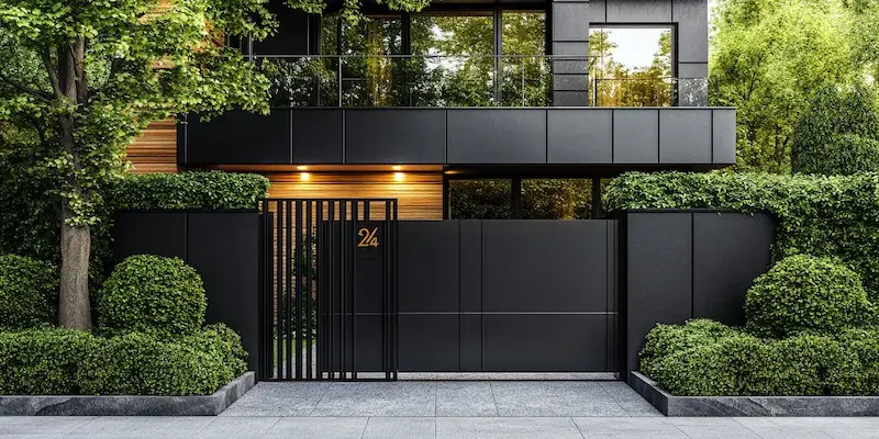 Alu Zäune aus Polen mit Montage