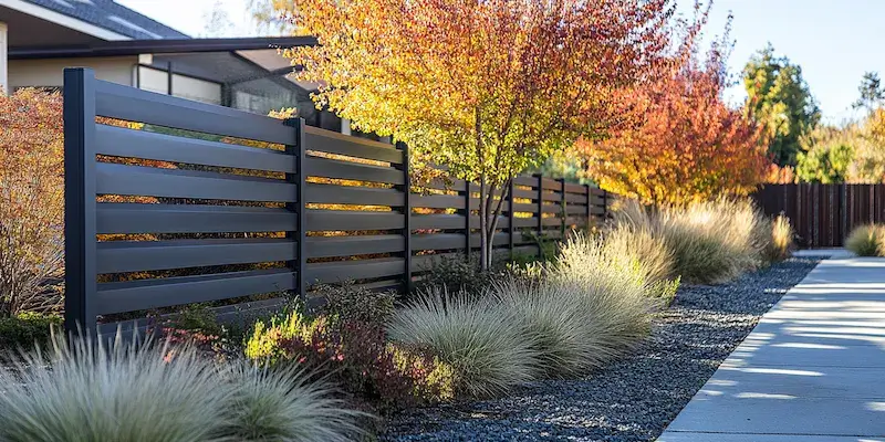 Moderne Zäune aus Polen